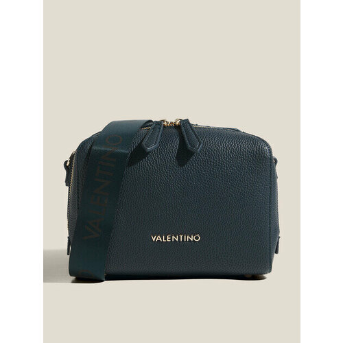 Сумка кросс-боди Valentino фактура зернистая темно-синий 12530₽