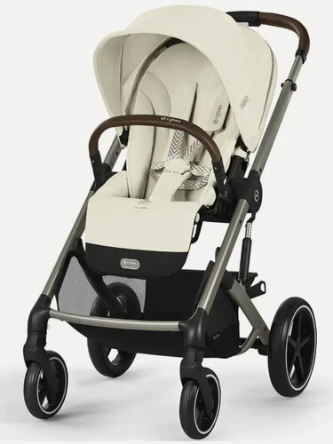 Изображение товара Коляска прогулочная Cybex Balios S Lux TPE Seashell Beige с дождевиком
