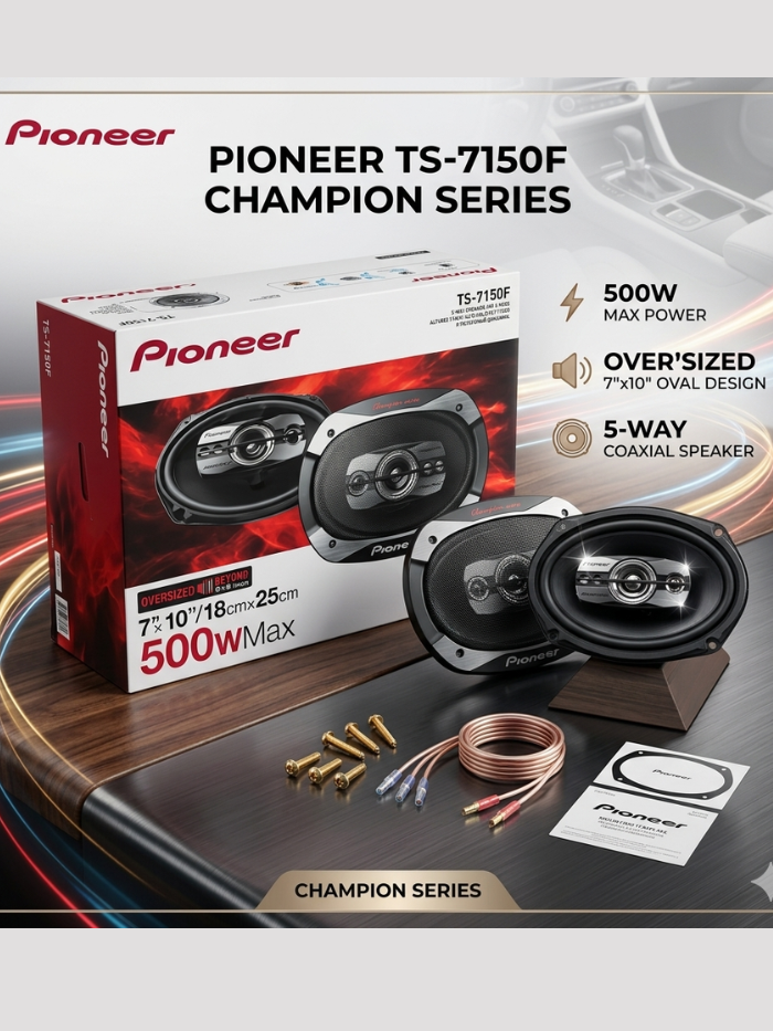 Автомобильная акустика Pioneer TS-7150F, коаксиальная, оригинальная, 500 Вт, 2-полосная Чемпион серия