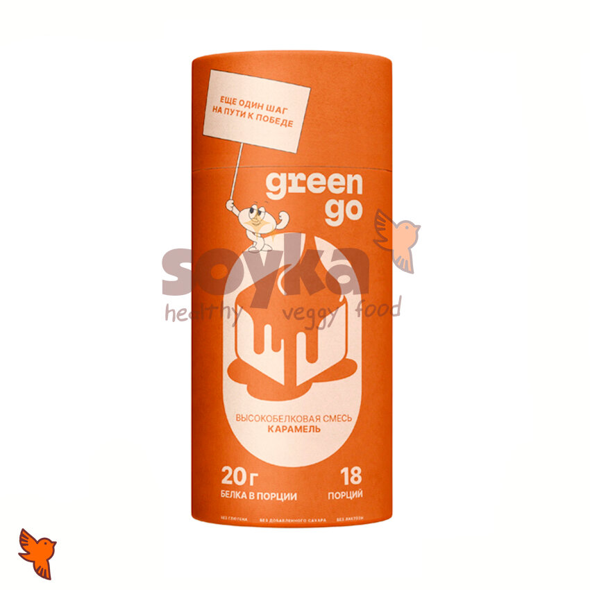 Протеиновая смесь со вкусом карамель Green Go, 550г