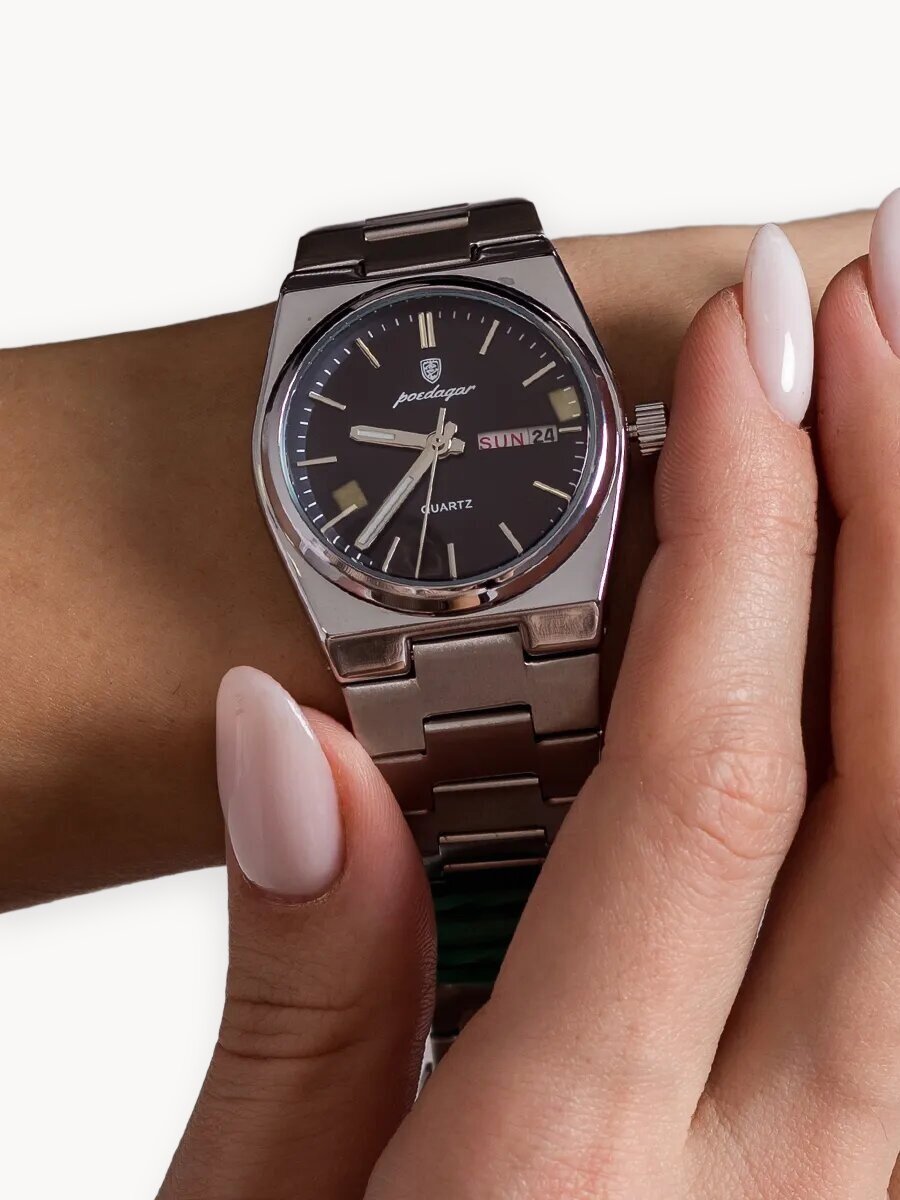 Наручные часы, серый, черный