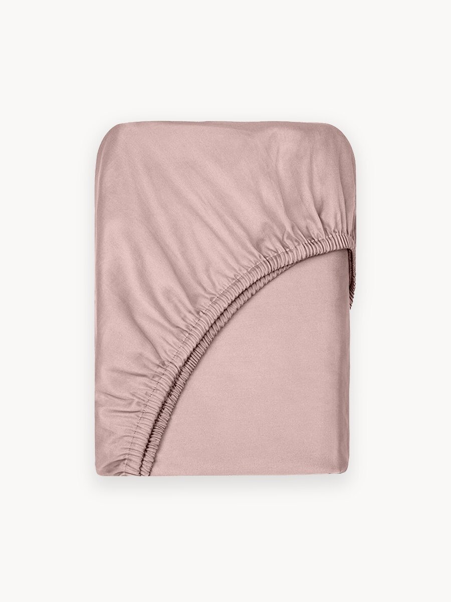 Простыня на резинке Askona (Аскона) Home 160x200, Розовый зефир