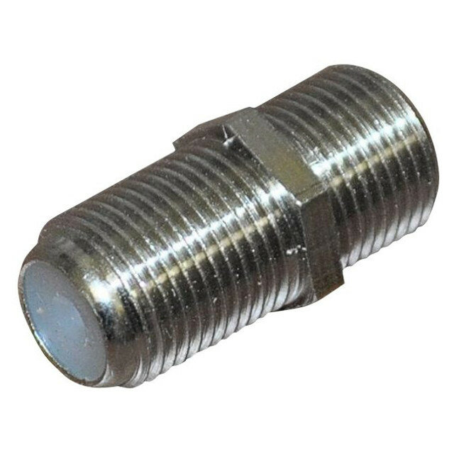 Переходник DORI F гнездо - F гнездо металл серебристый 1 шт