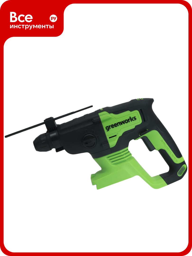 Аккумуляторный бесщеточный перфоратор Greenworks GD24SDS2 3803007