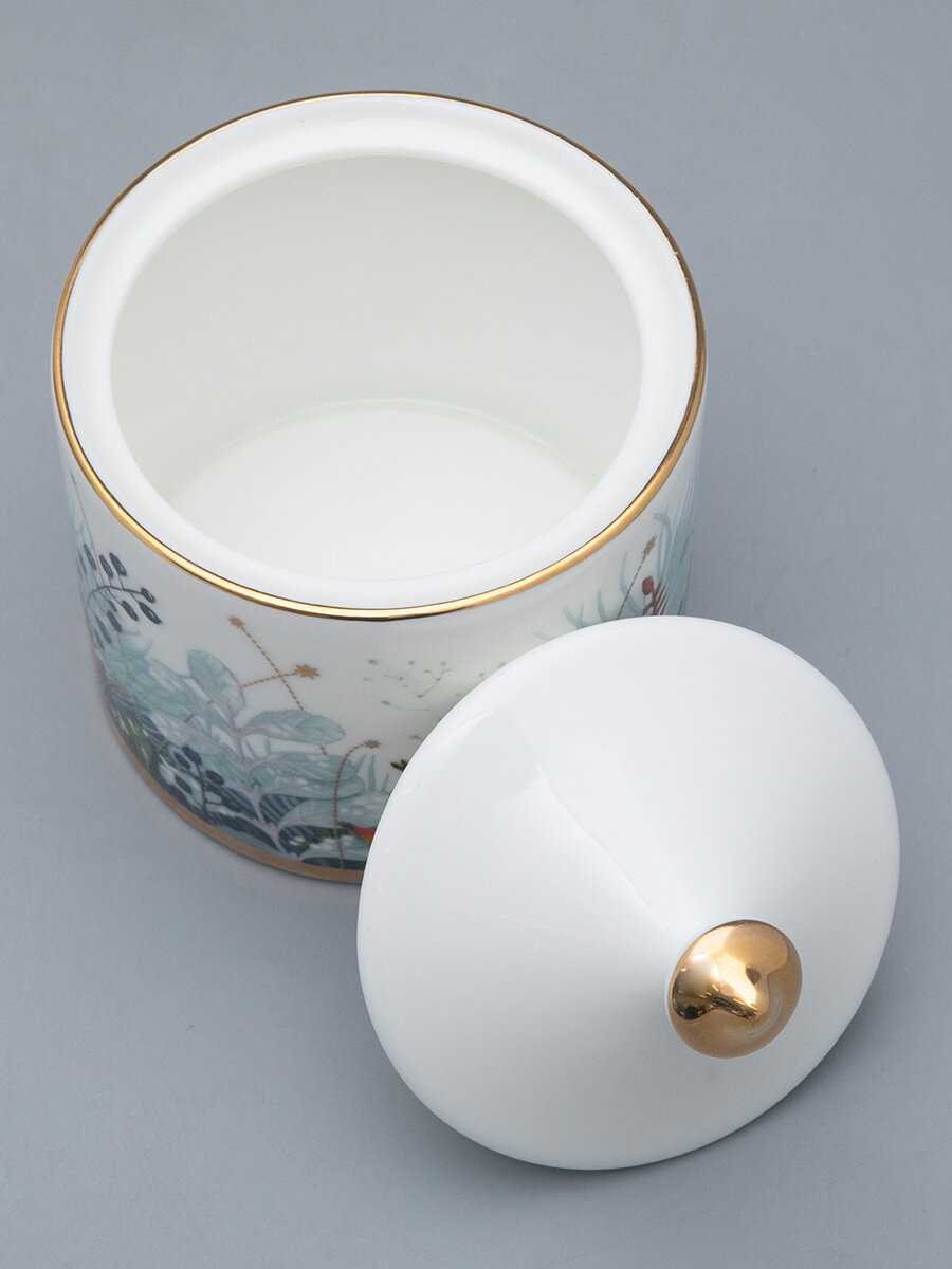 Сахарница "Календа", форма Идиллия, костяной фарфор, 300 мл, Императорский фарфоровый завод — фото 1