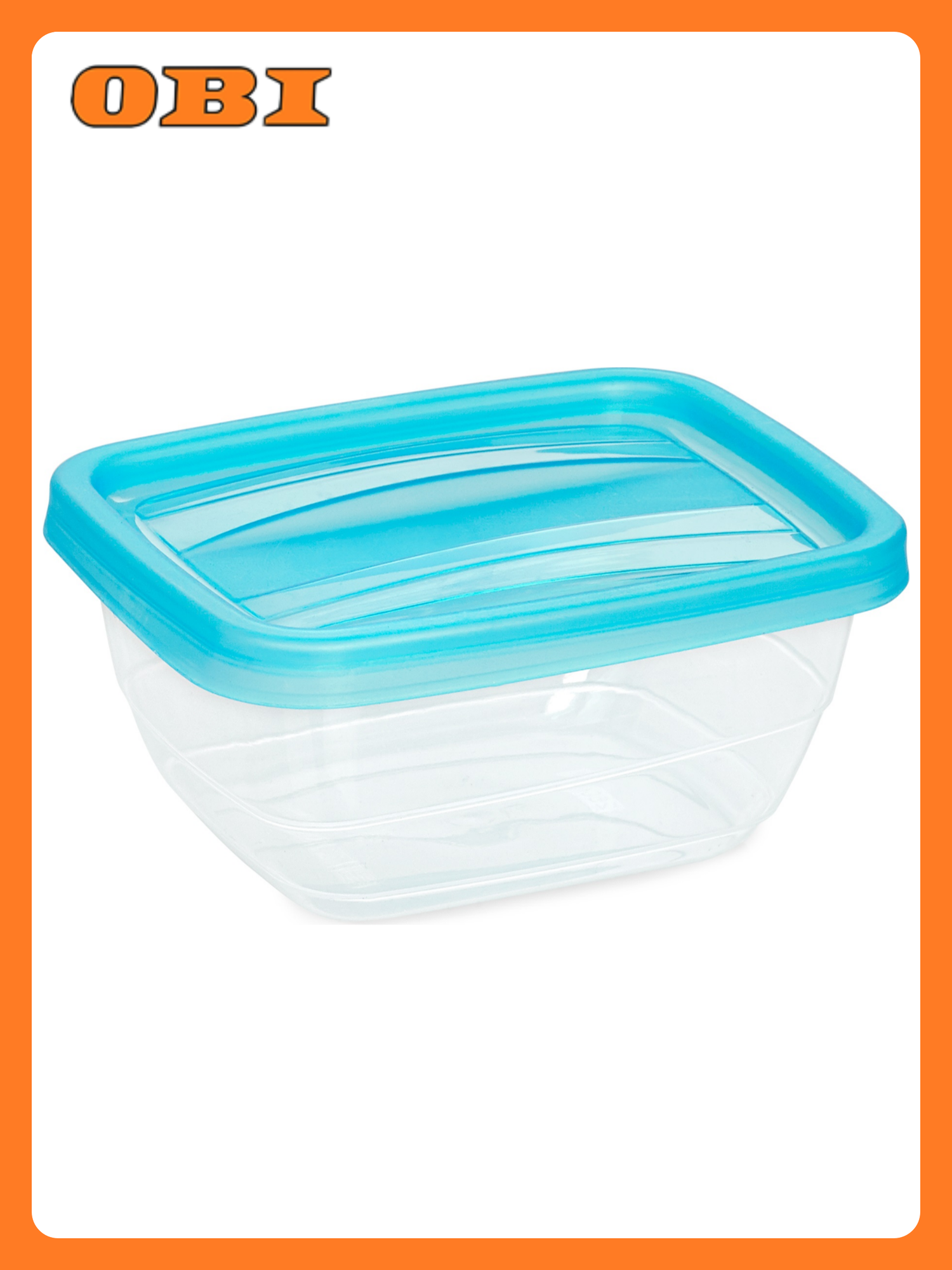 Контейнер Violet Fresco 025 л с крышкой голубой прозрачный