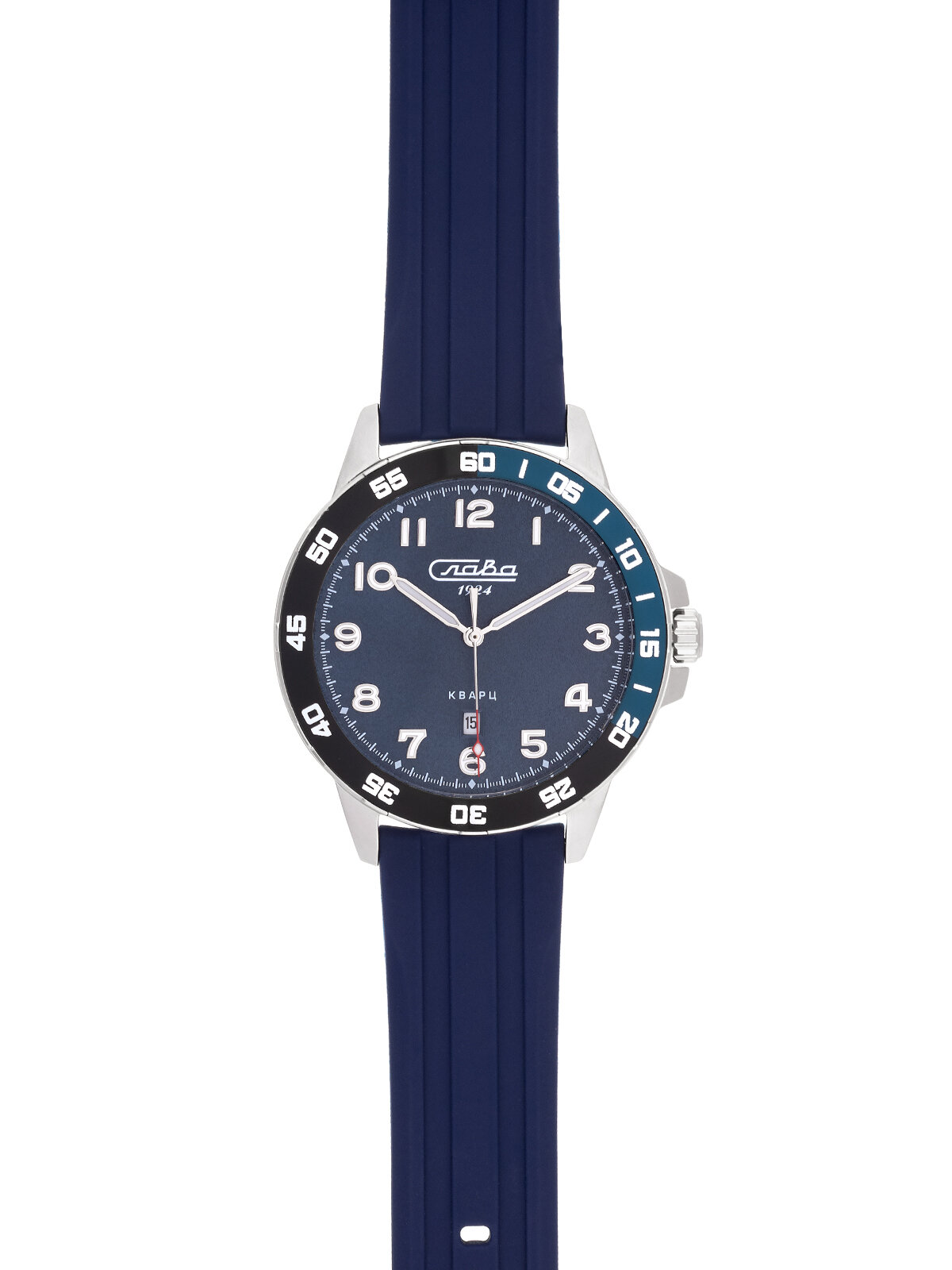 Наручные часы Слава Традиция, черный, синий — фото 1