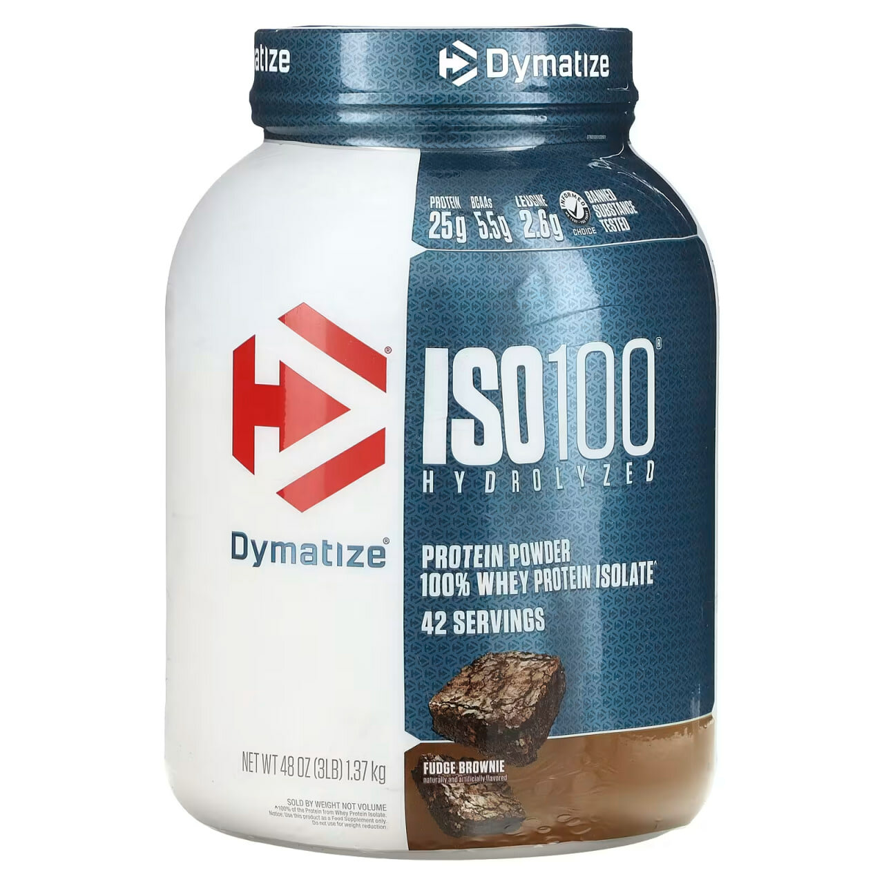 Dymatize ISO100 — изолят сывороточного протеина для роста и восстановления, 42 порций
