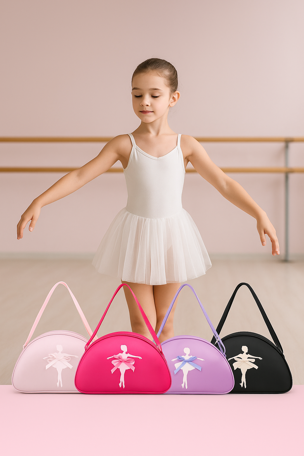 Сумка бочонок , фактура гладкая, красный — фото 1