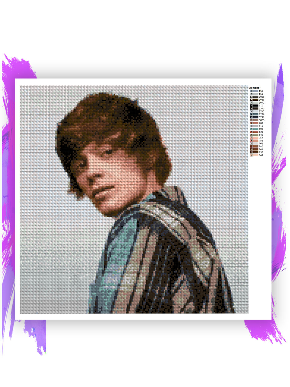 Алмазная мозаика без подрамника - вышивка - OG Buda 40 х 40 см