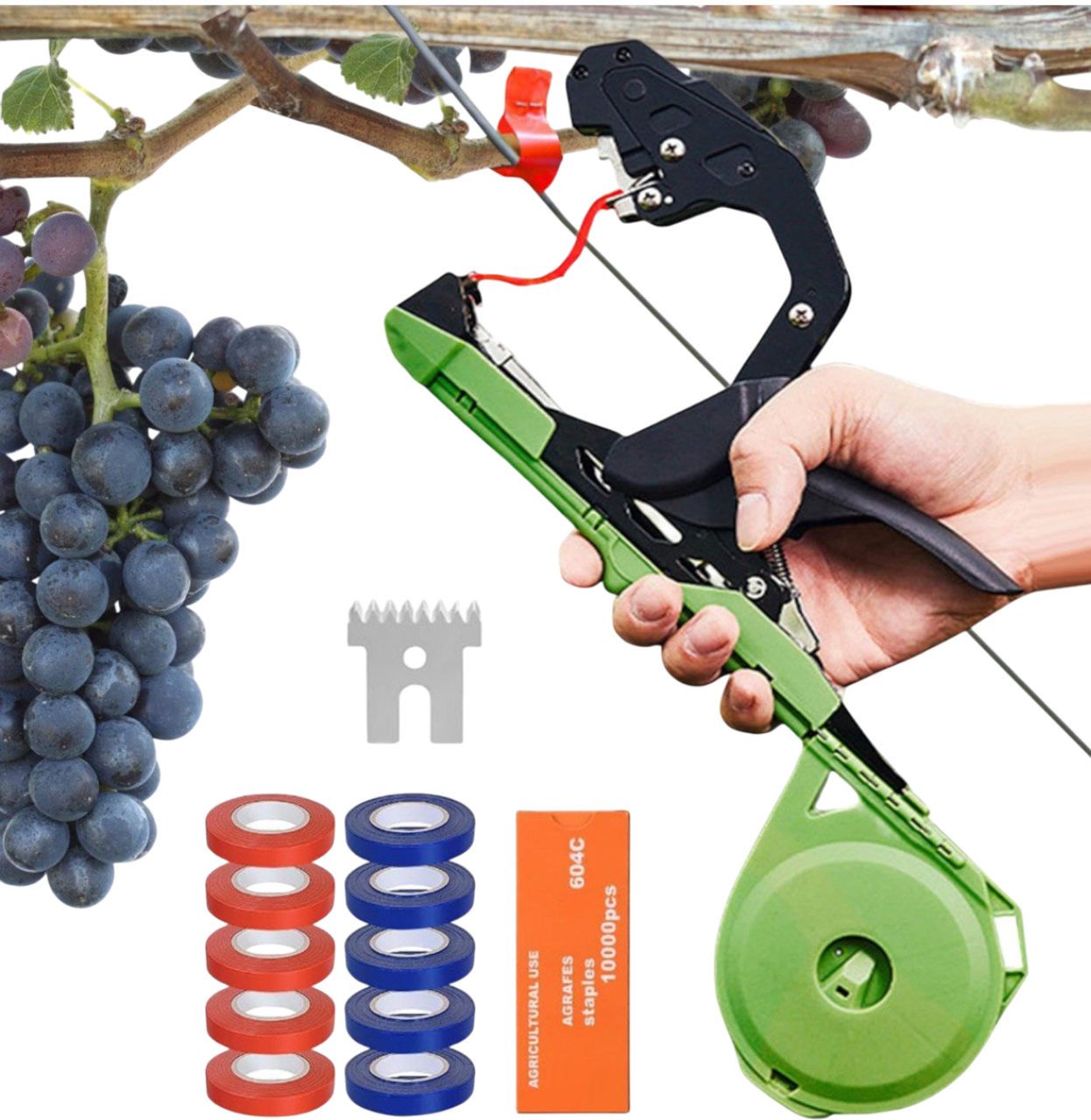 Тапенер - степлер-подвязчик - инструмент для подвязки растений