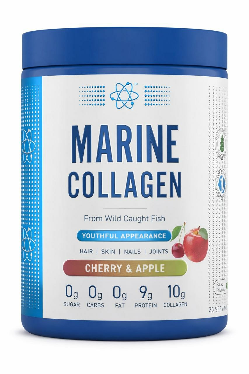 Appleind Nutrition Collagen 300 г Cherry & Apple – Коллагеновый порошок для красоты кожи, волос, ногтей и суставов