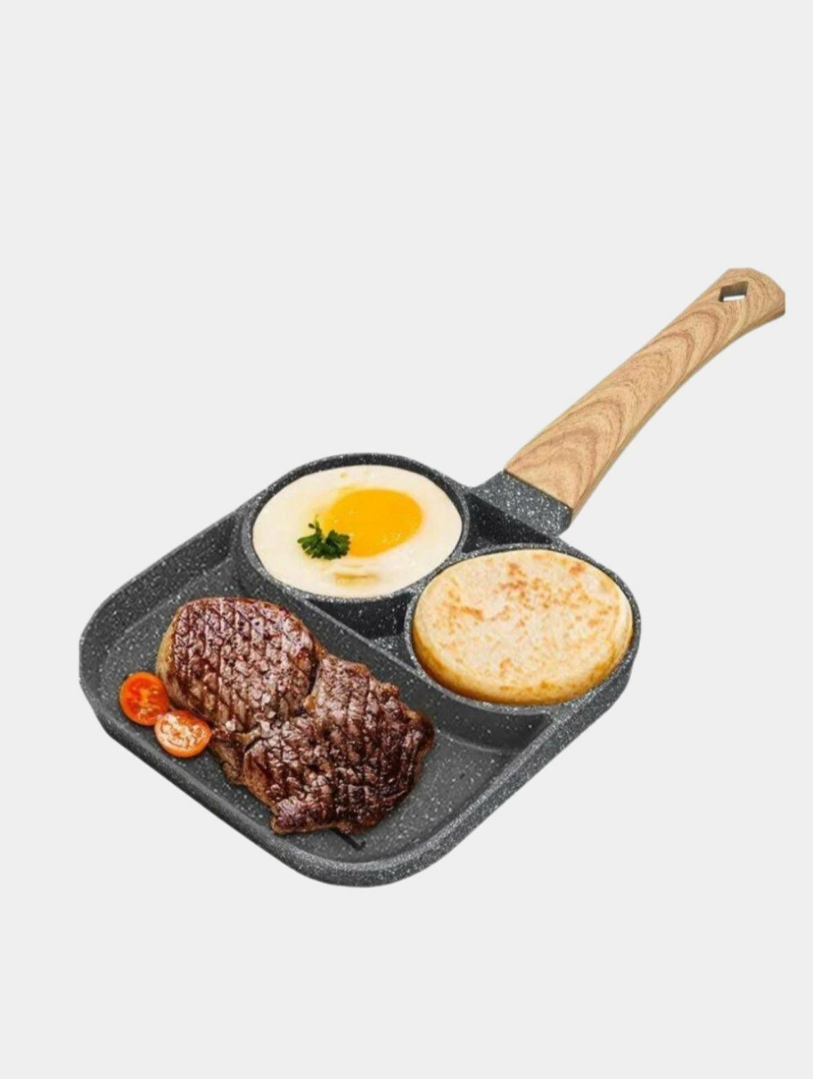 Сковорода с антипригарным покрытием для оладий, блинчиков, яичницы