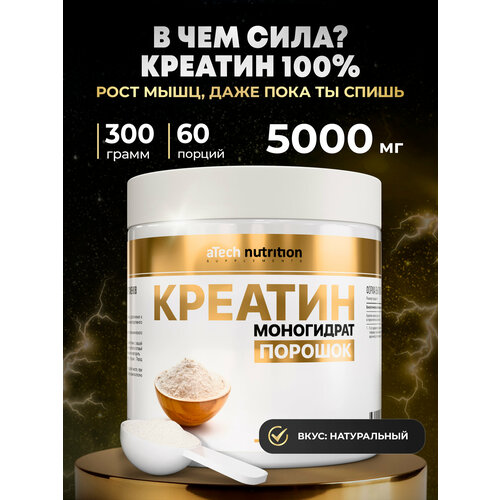 Креатин aTech Nutrition Creatine Monohydrate 100%, 300 гр.