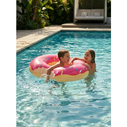 Надувной круг для плавания, для детей и взрослых, безопасный, 90см