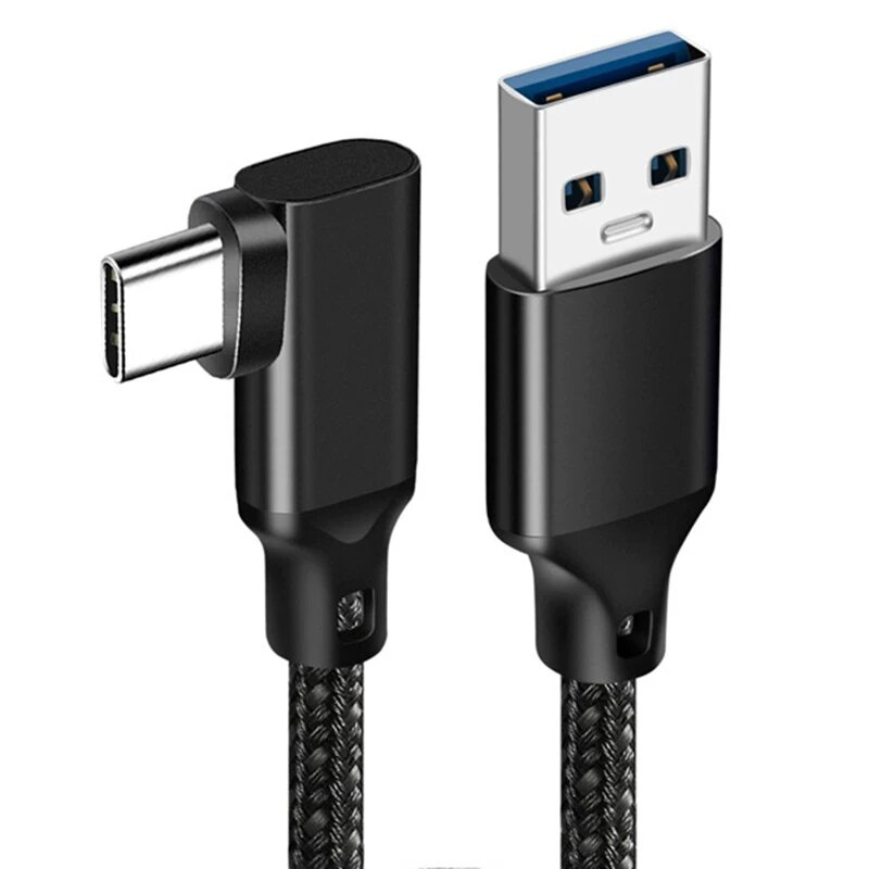 USB-кабель для мобильного хостпойнта, одинарный изгиб, 1м, черный