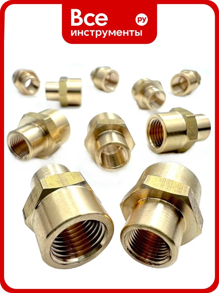 Муфта пневмо (10 шт; 1/4"ВР - 1/8"ВР) Профитт 9275921