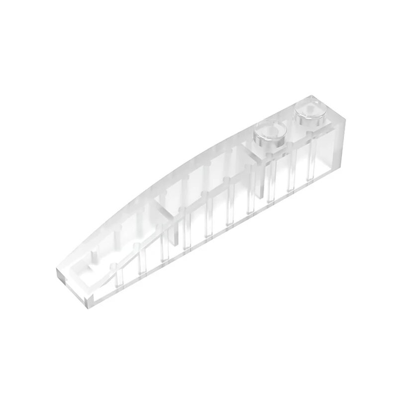 Gobricks 10 шт. изогнутые детали красные 6x1 180