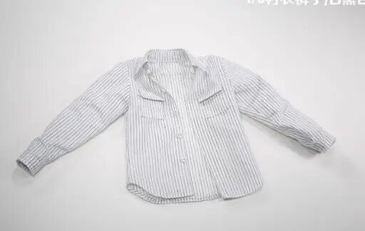 Мужская хлопковая рубашка JIAOU DOLL для куклы 1/6, only top, no body no head, Унисекс