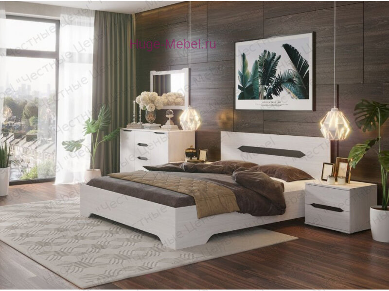Спальня Валенсия белая К4 Huge Mebel Спальные гарнитуры