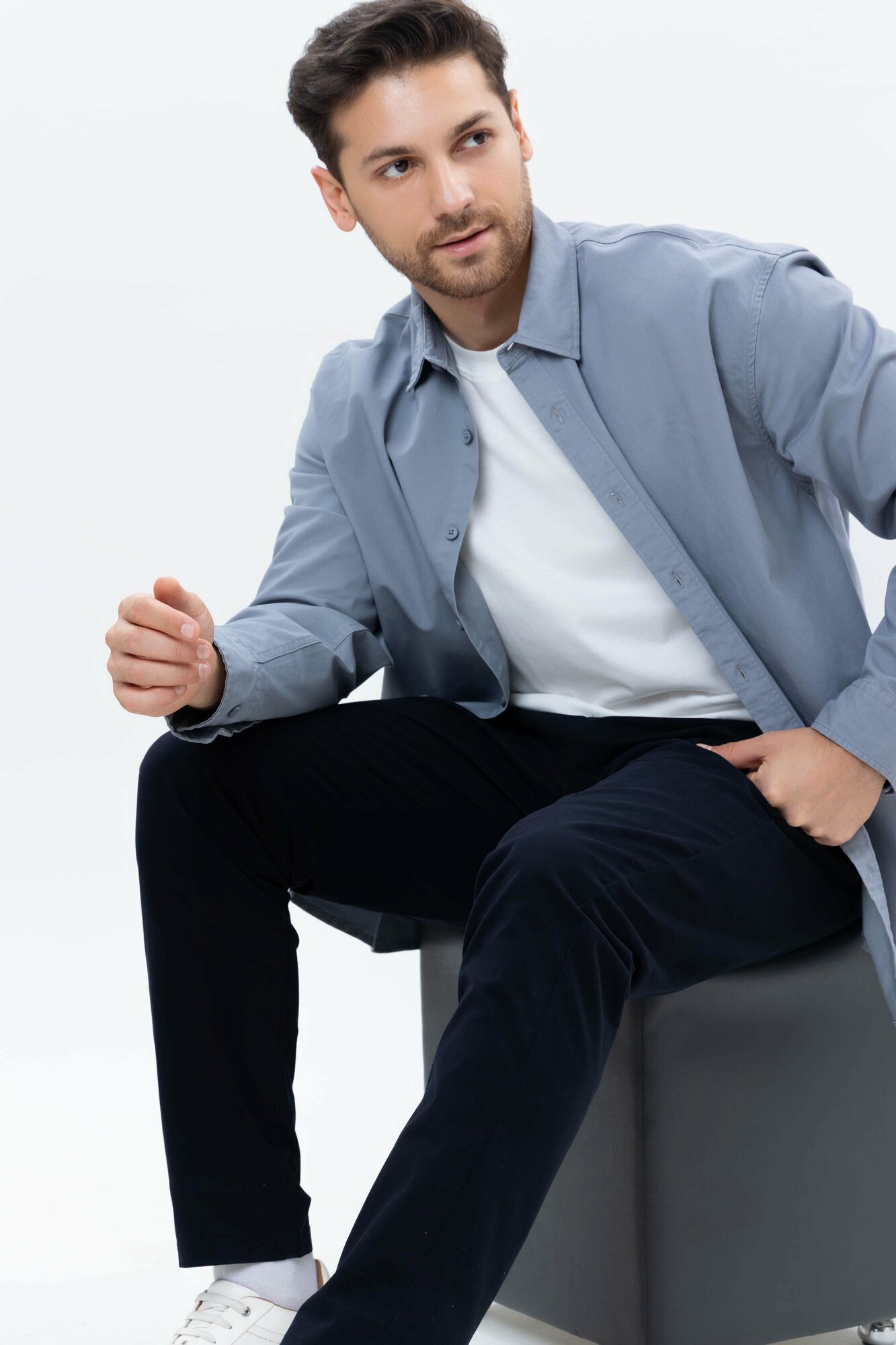 Брюки чинос TERRA PRO, размер 32, navy — фото 1