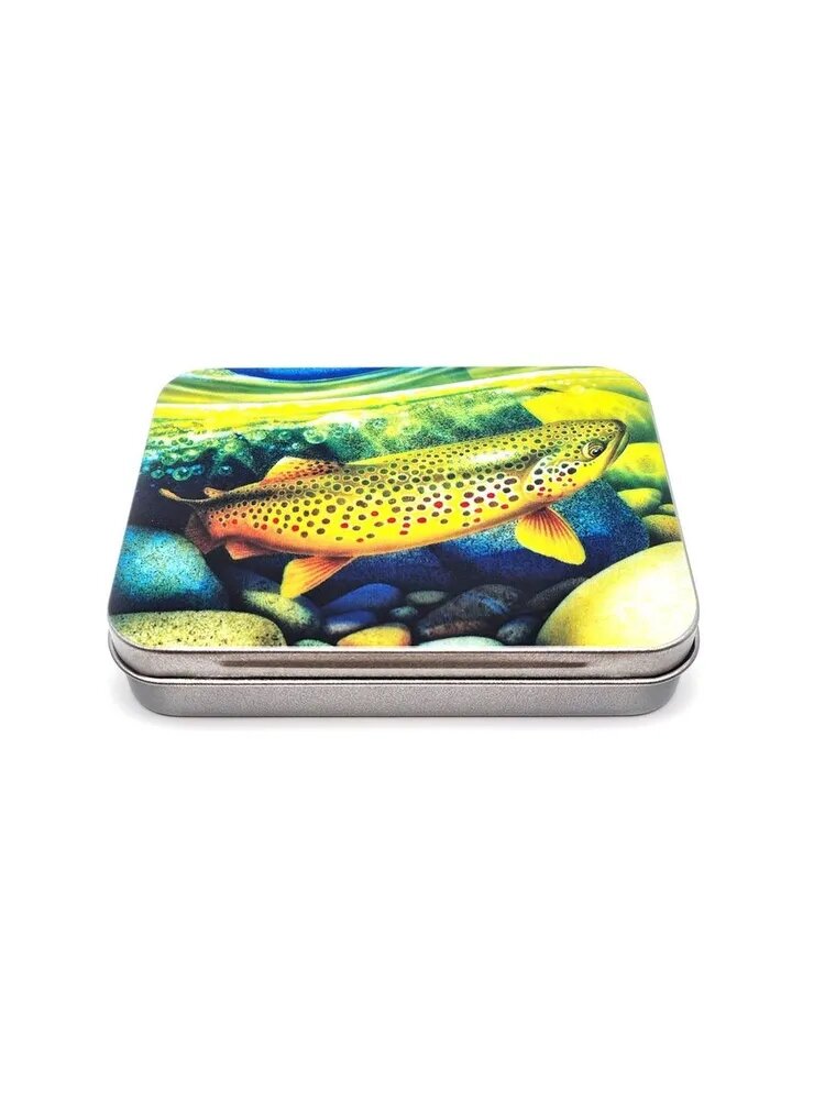 Коробочка для мушек металл. с принтом Stinger HDT1585, Габариты 115x85x22 мм. #332