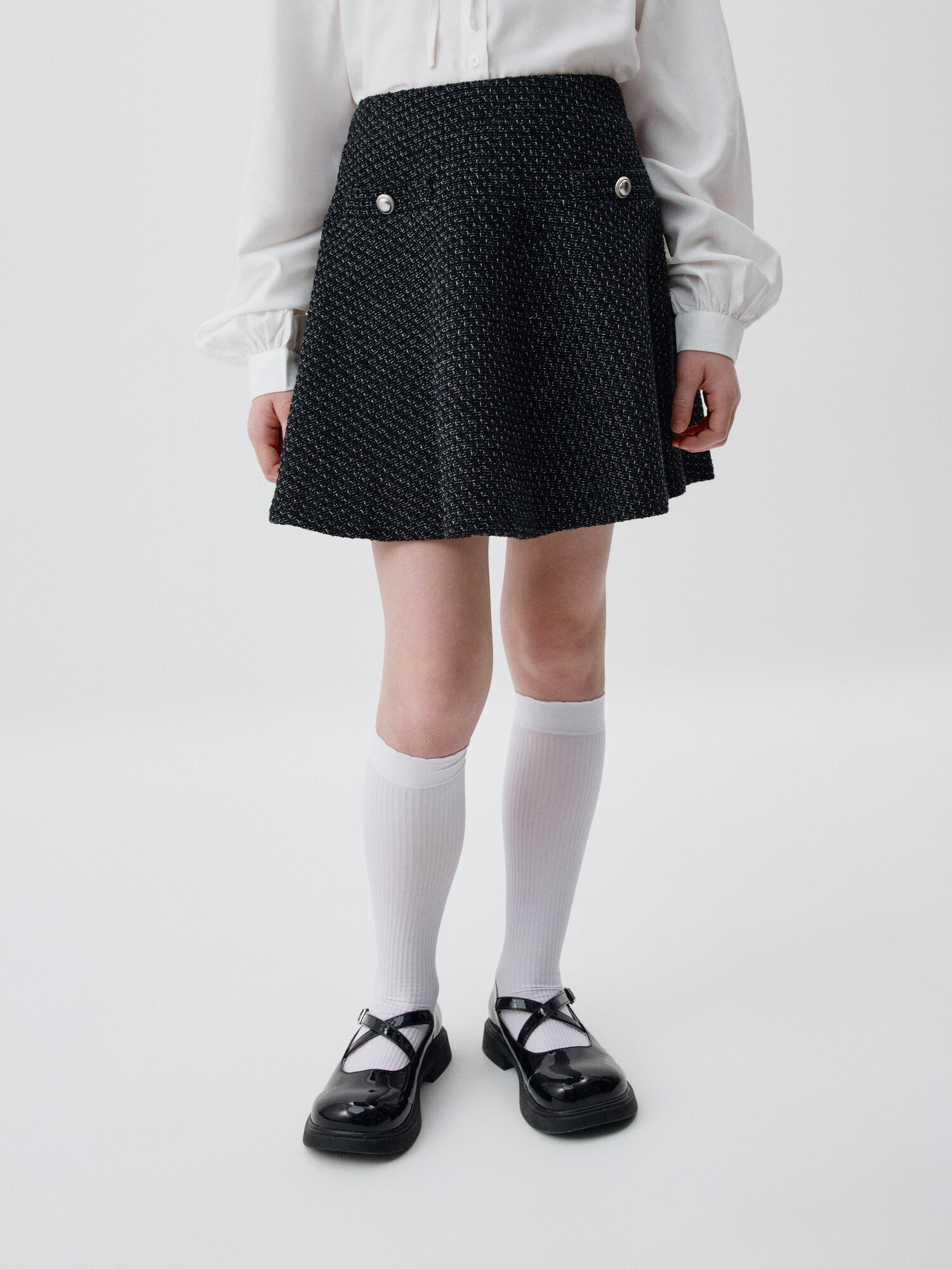 Школьная юбка Sela размер 134 черный