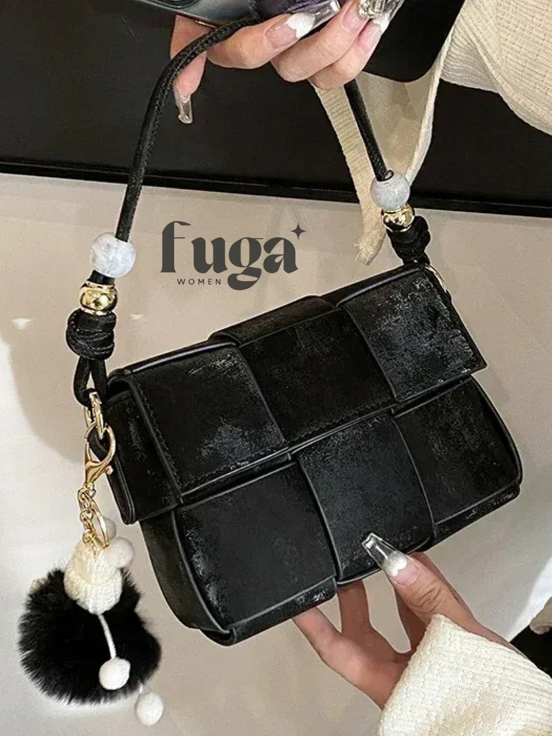 Сумка  FUGA Woven Mini, черный