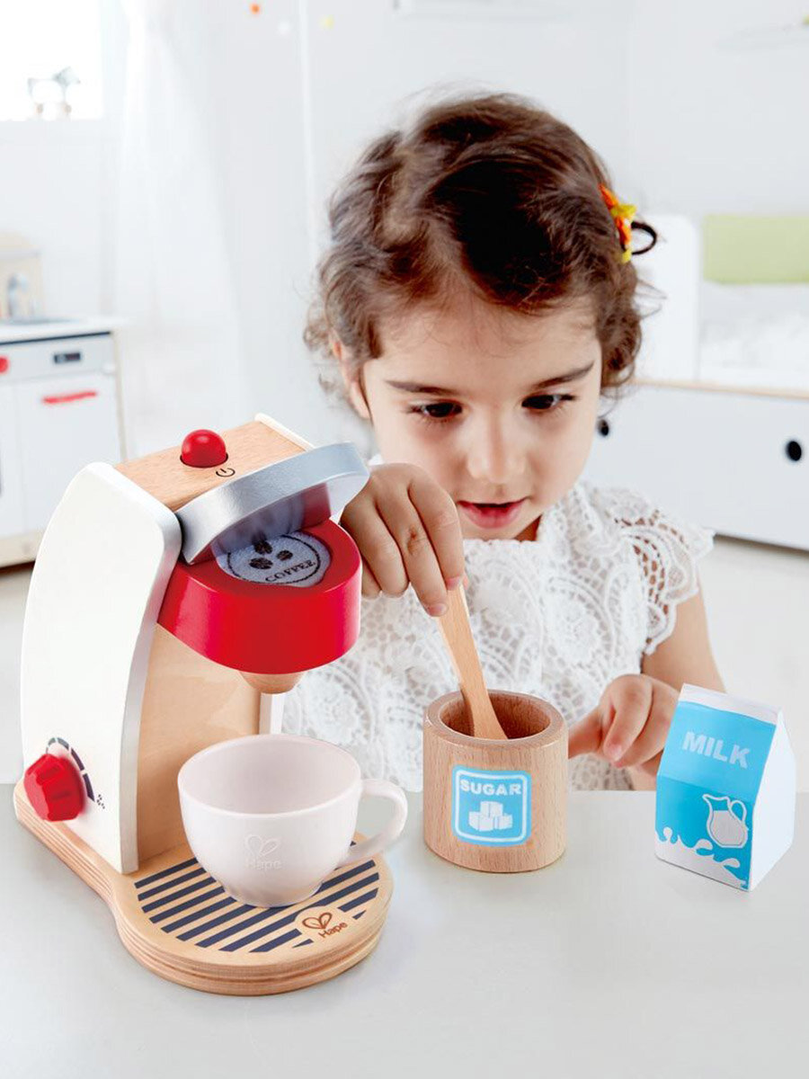 Игрушечная детская кофемашина Hape "Моя кофемашина", E3146_HP — фото 1