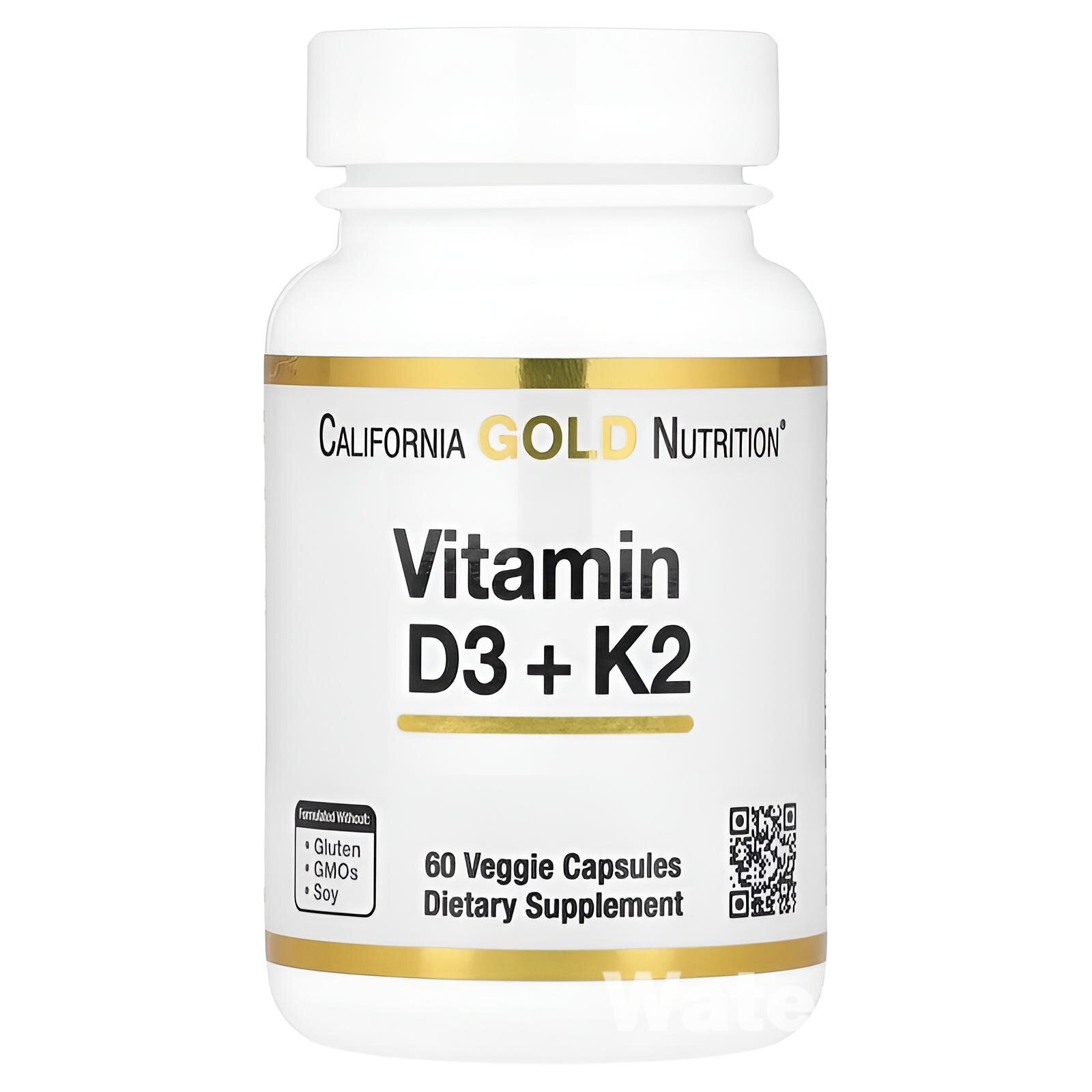 Vitamin D3 + K2 5000 МЕ, 60 капсул — здоровье костей, сердца и иммунной системы