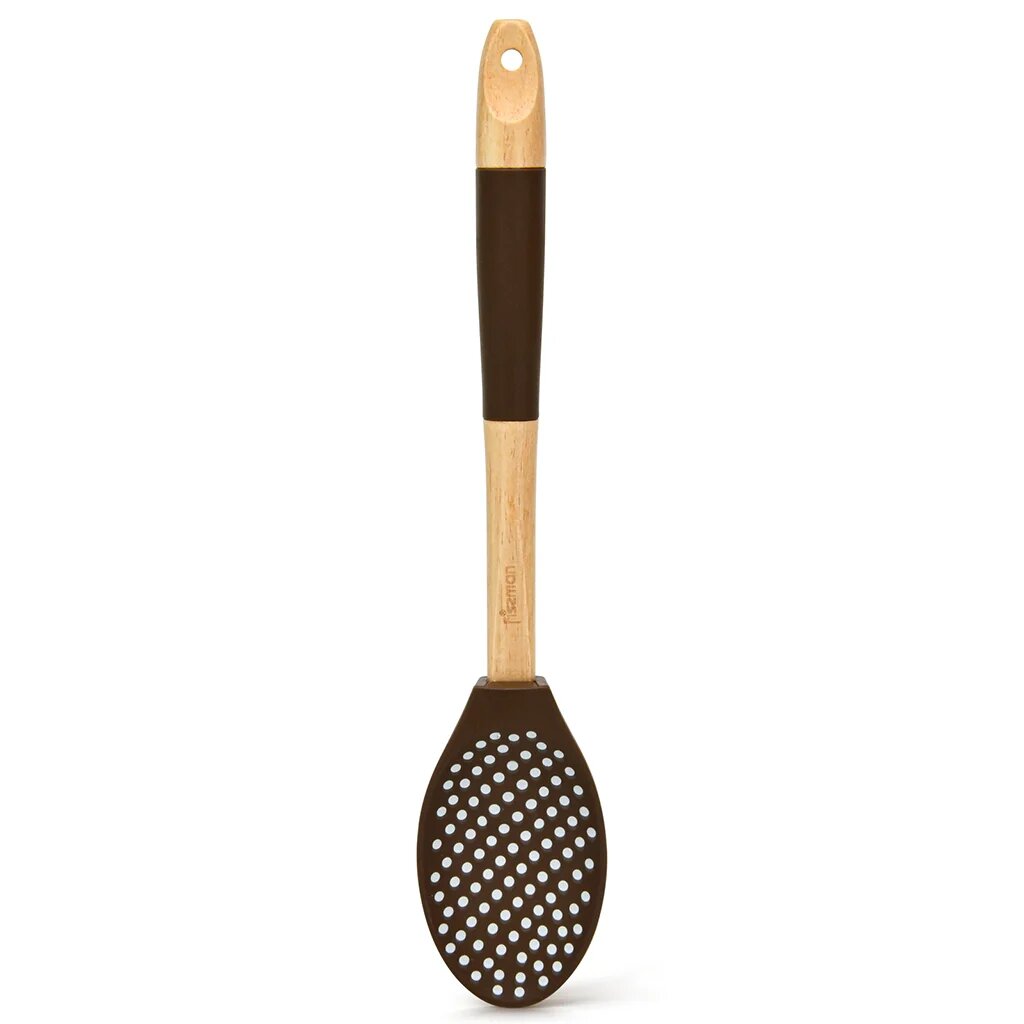 Лопатка кулинарная FISSMAN CHEF’s TOOLS CHOCOLATE 1466 31,5 см, силикон с деревянной ручкой