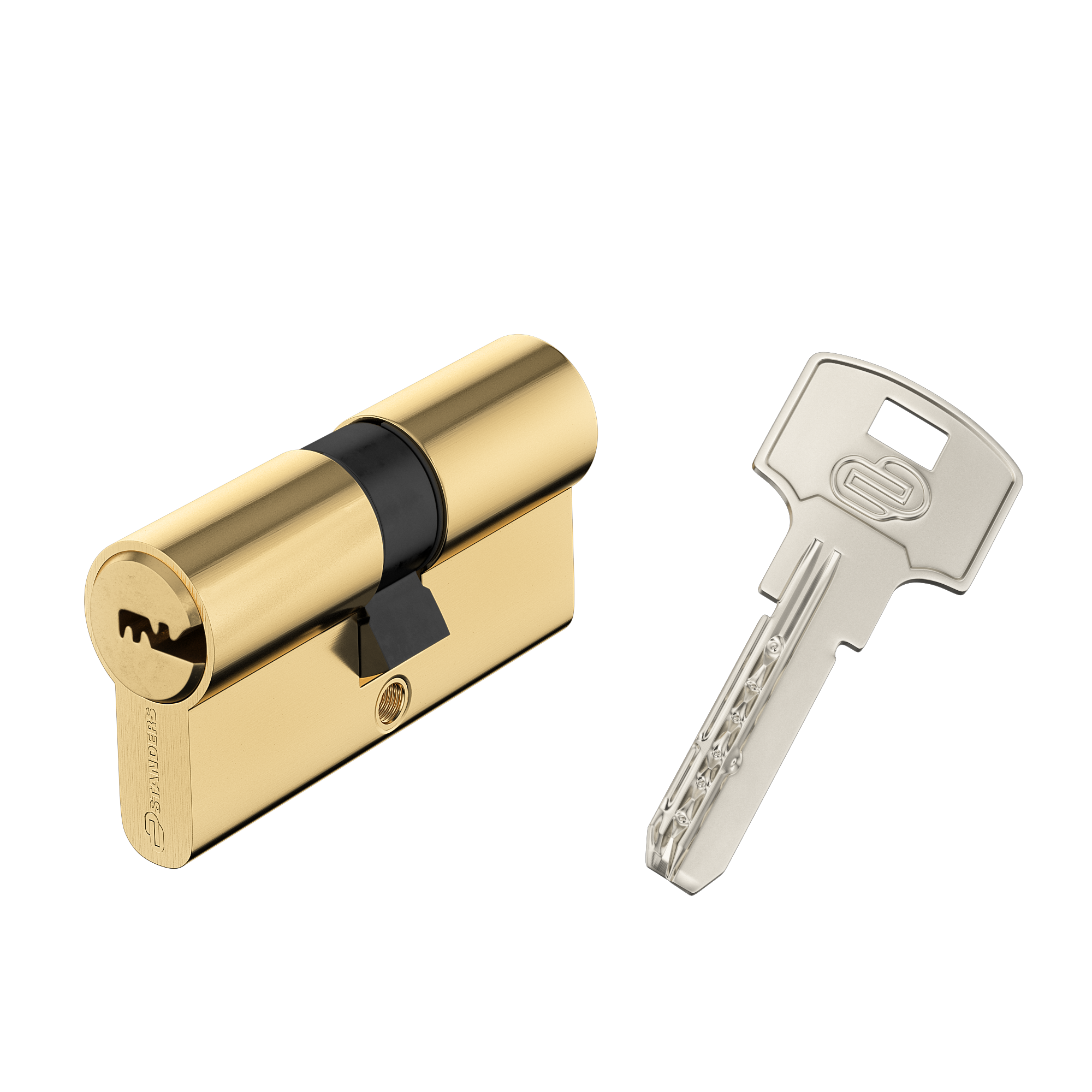 Цилиндр Standers TTBL1-3030 30x30 мм ключ/ключ цвет латунь