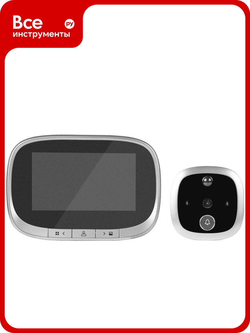 Видеоглазок c датчиком движения Novihome FOCUS 4 KIT. Запись фото/видео. Работа от батареи до 3 месяцев 4372