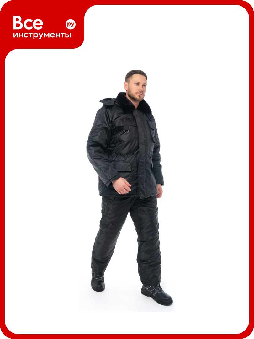 Зимний костюм спрут Охранника черный р. 56-58/112-116 рост 170-176 104363