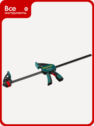 Изображение товара Пистолетная струбцина KRAFTOOL GP-900/85 быстрозажимная стальная, профессиональная рычажная для дерева и металла