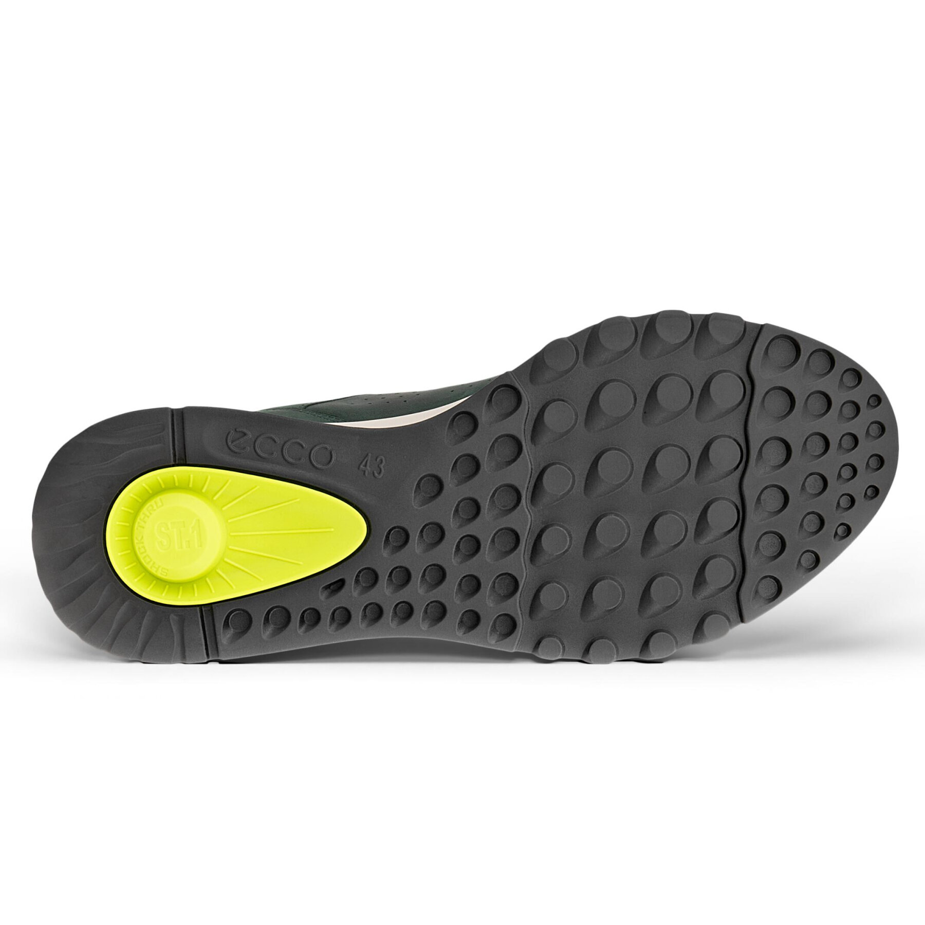 Кроссовки ECCO, полнота 6 (RU)/ на среднюю стопу, размер 43, темно-зеленый — фото 1