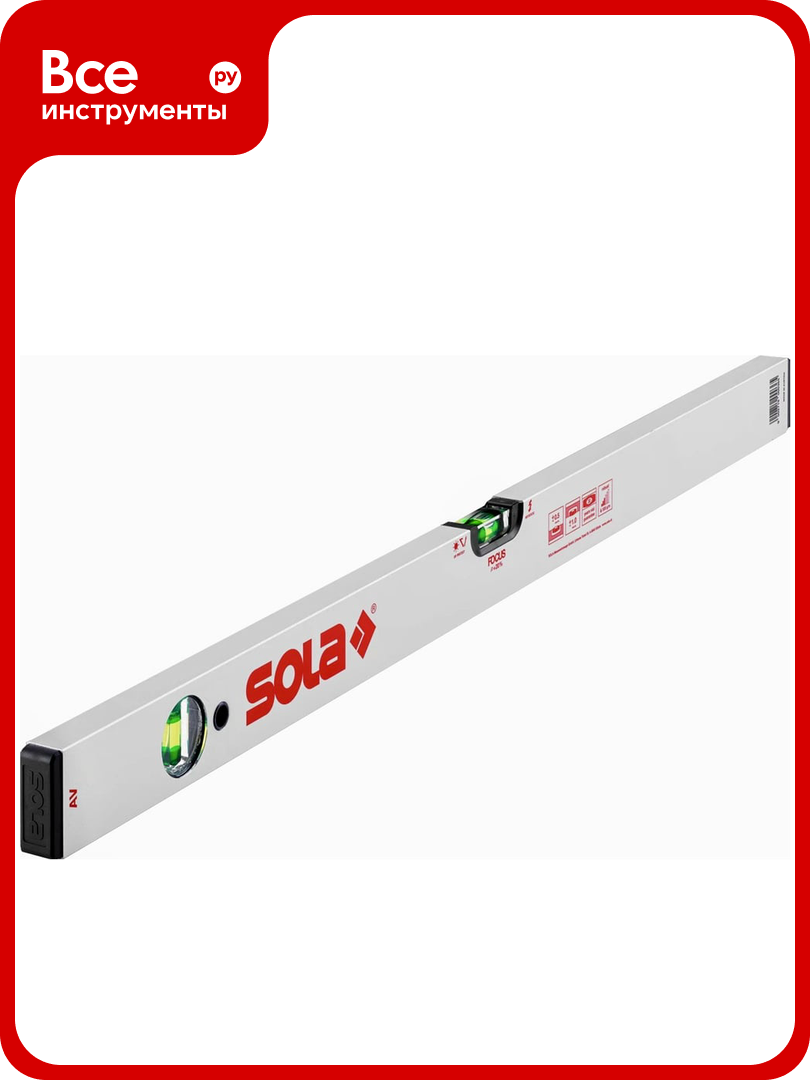 Уровень L=80 см 2 глазка SOLA AV 80 01111101