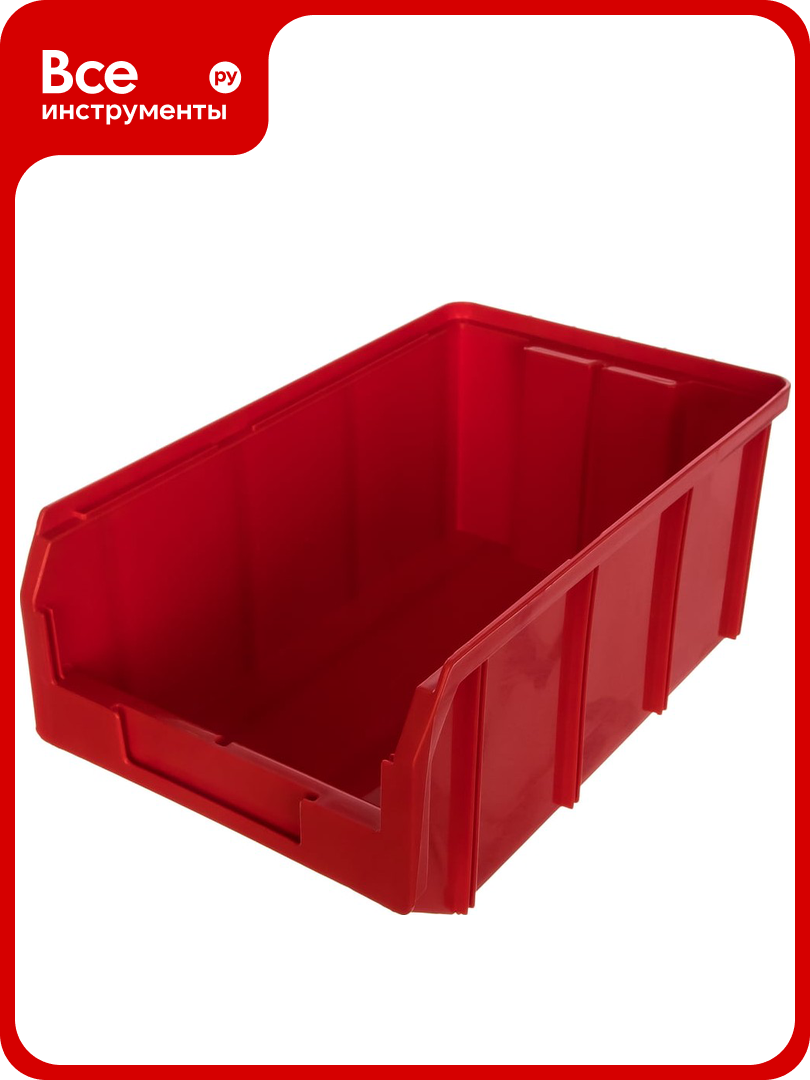 Пластиковый ящик Стелла-техник 342х207x143мм 94 литра V-3-красный