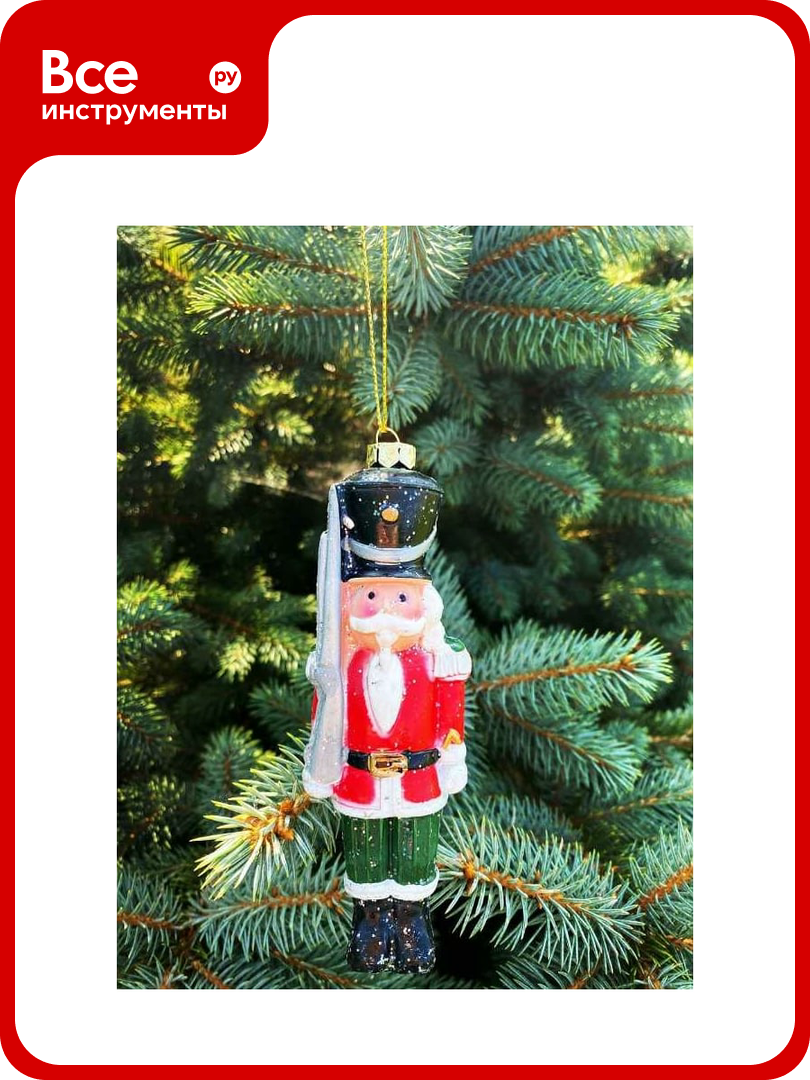 Елочное украшение Магия праздника солдат  пластик  4 3x3 2x14 8 см NY18 002