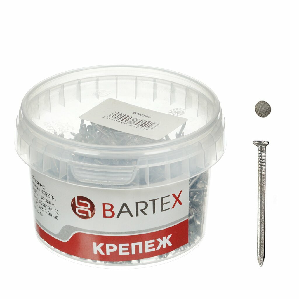Гвоздь строительный диаметр 1.4х25 мм 0.3 кг в банке Bartex
