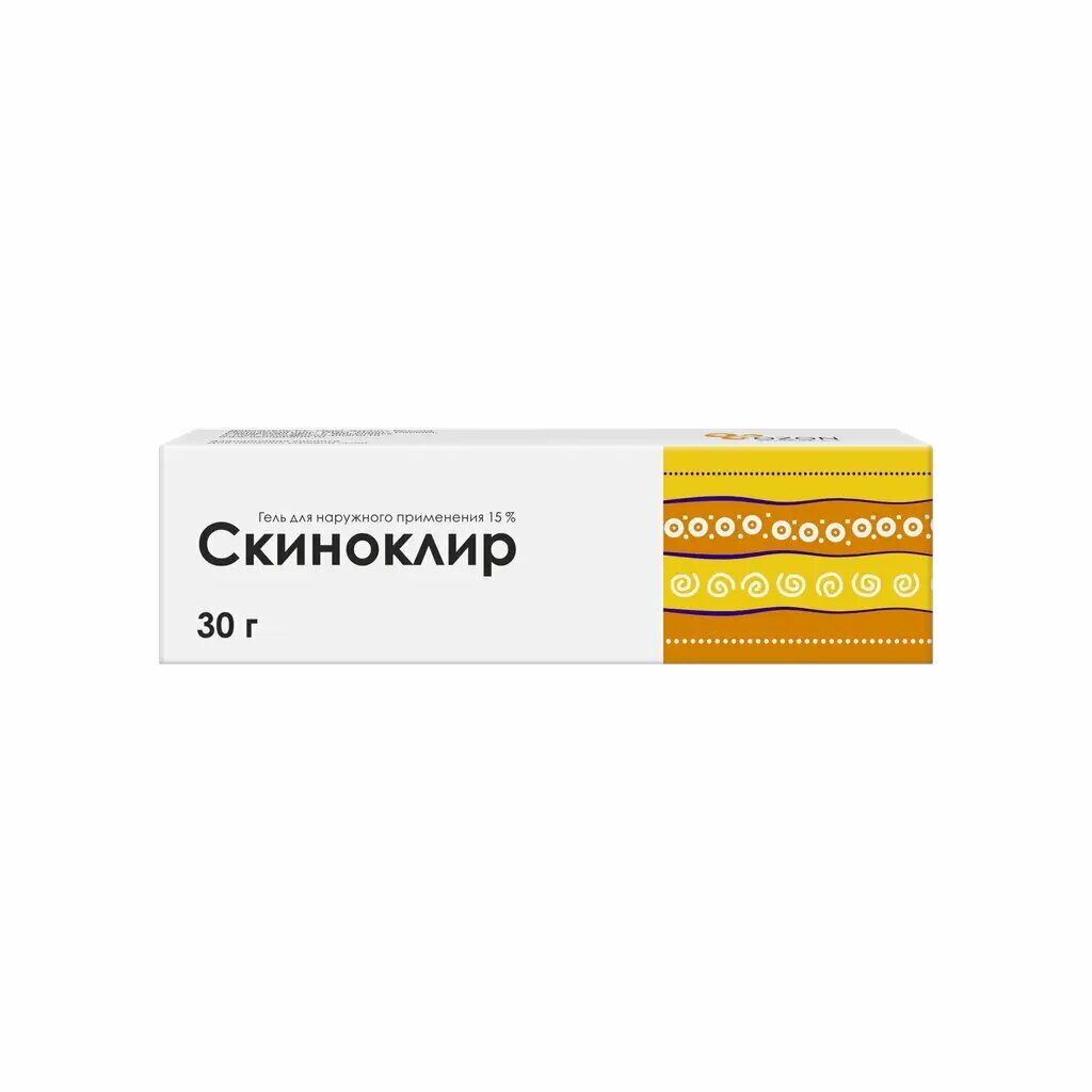 Скиноклир гель для наружного применения 15 % 30 г 1 шт фото