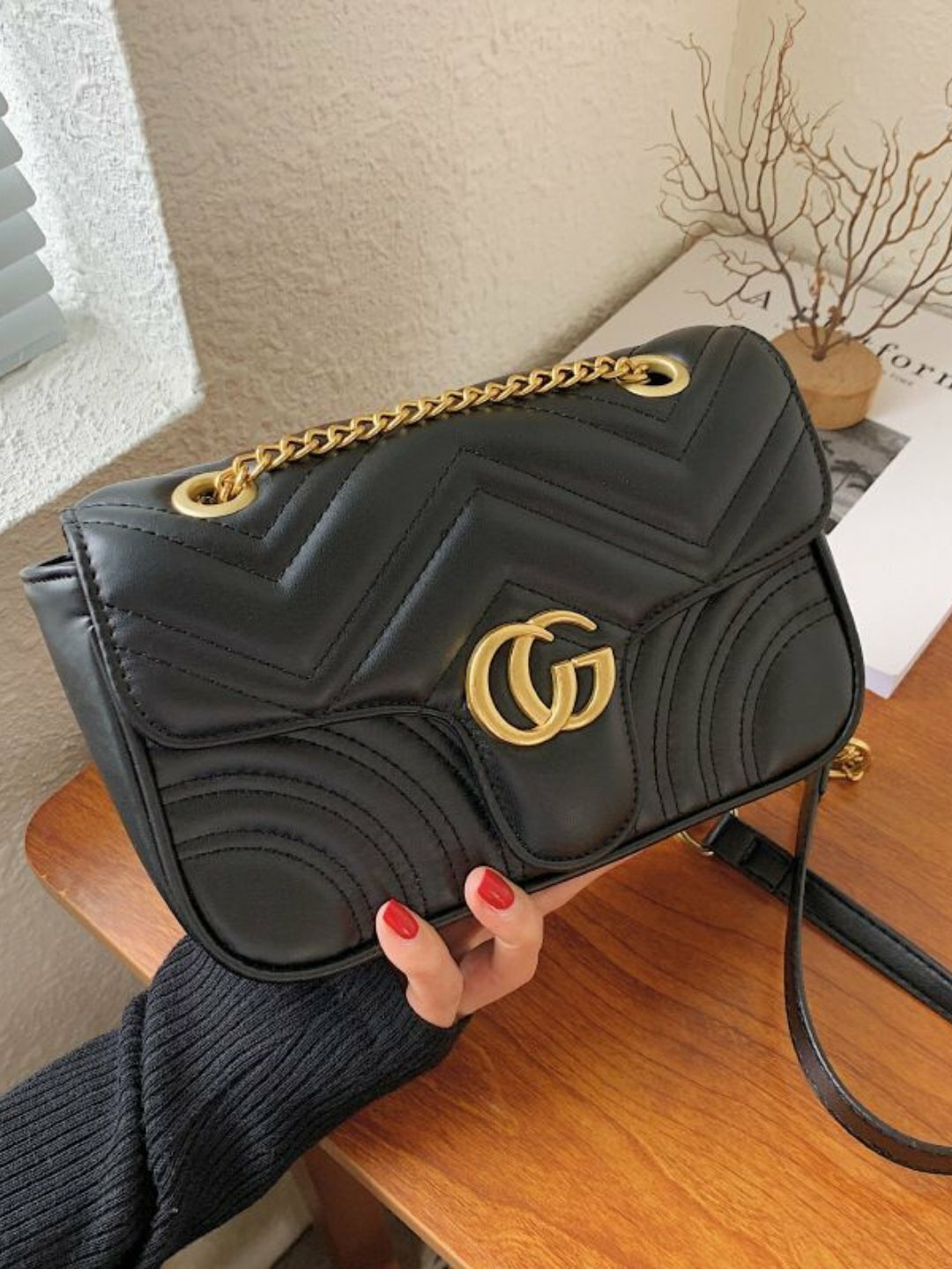 Сумка  GG Chain Quilted Shoulder Bag