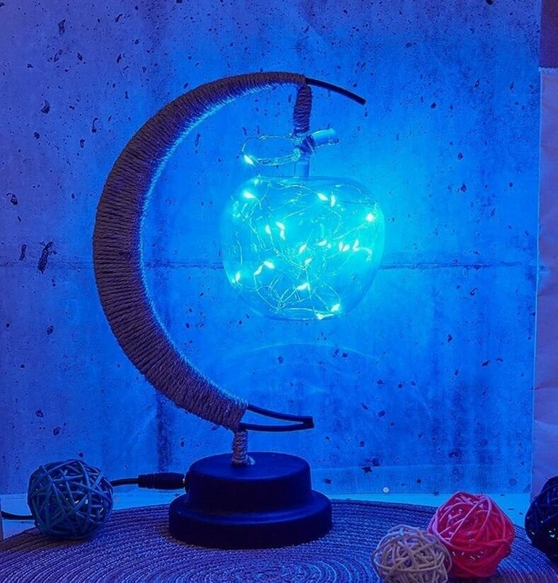 Светильник декоративный Яблоко, светодиодный, беспроводной, LED, настольный. — фото 1