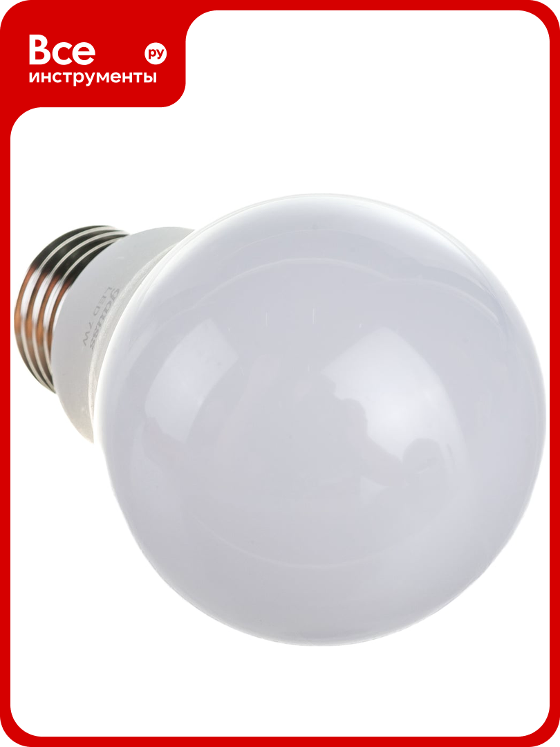 Лампа Gauss LED A60 E27 7W 3000K SQ 102502107