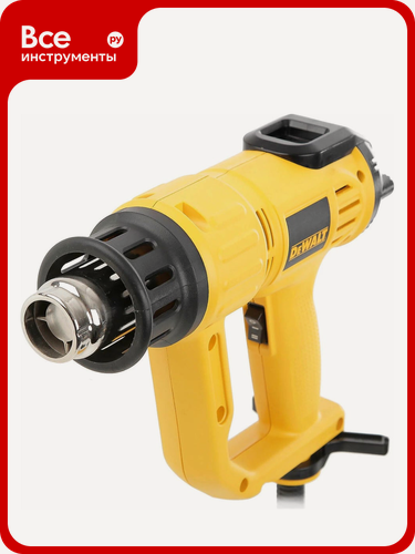 Изображение товара Пистолет горячего воздуха Dewalt D26414, 2000 Вт, 600С, 650 л/мин D26414-QS, с ЖК-дисплеем