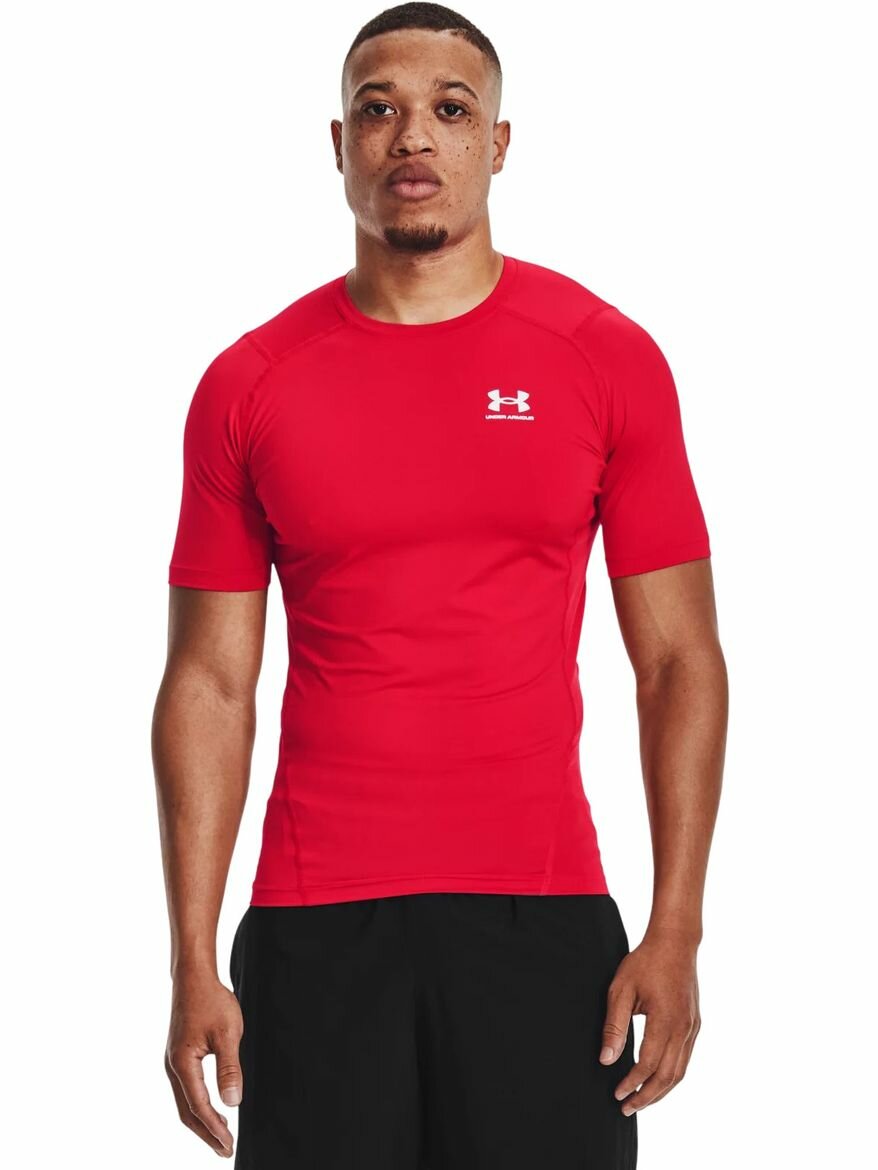 Футболка Under Armour HeatGear Comp SS, 1 шт., размер XL, красный