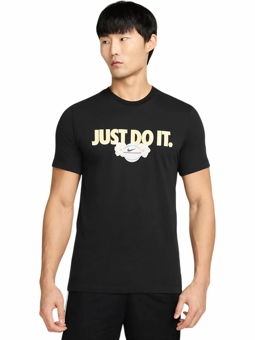 Футболка спортивная NIKE Dri-FIT Basketball T-Shirt, размер L INT, черный