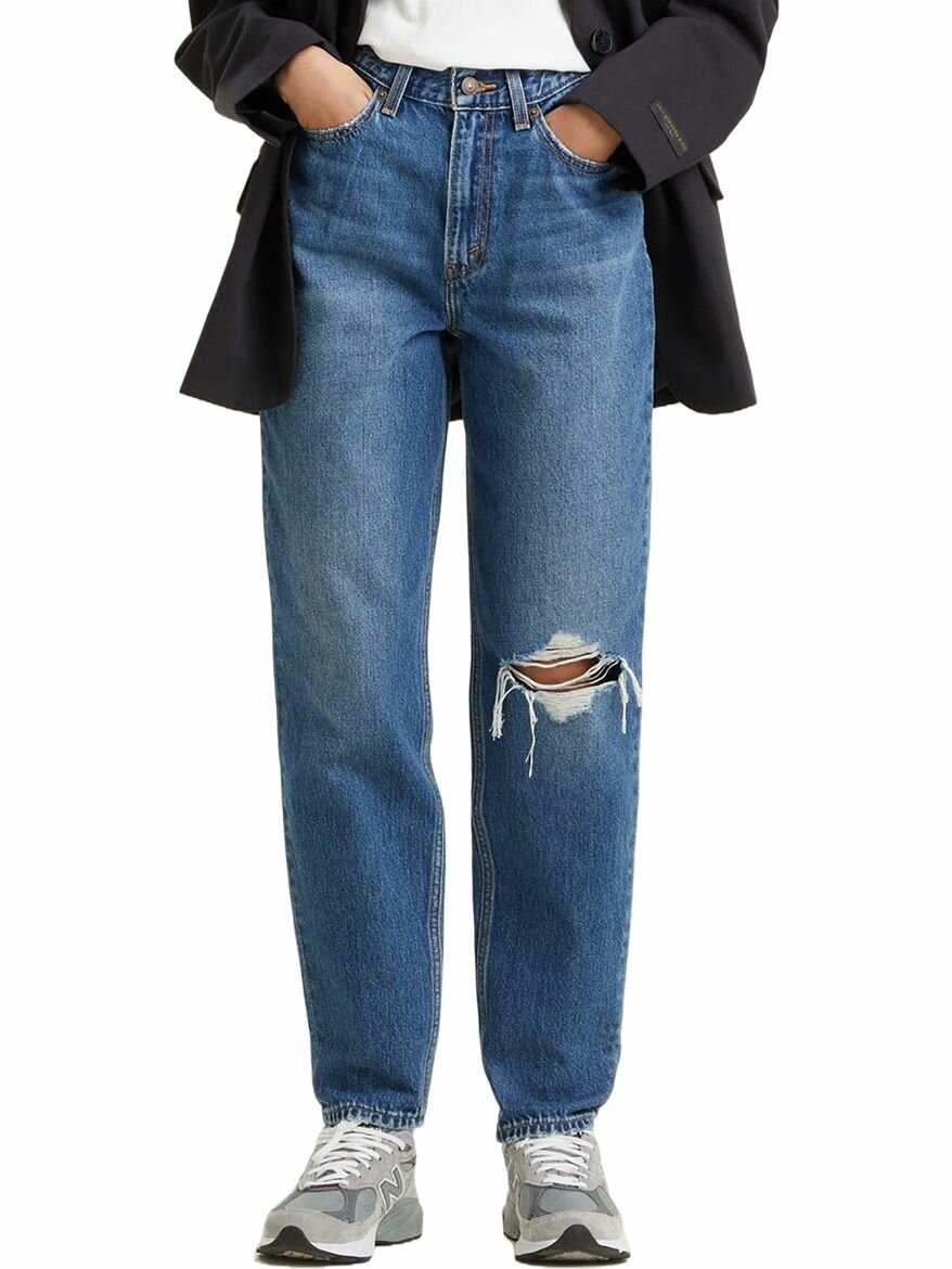 Джинсы мом Levi's Women 80s Mom Jeans, размер 25/28, cиний