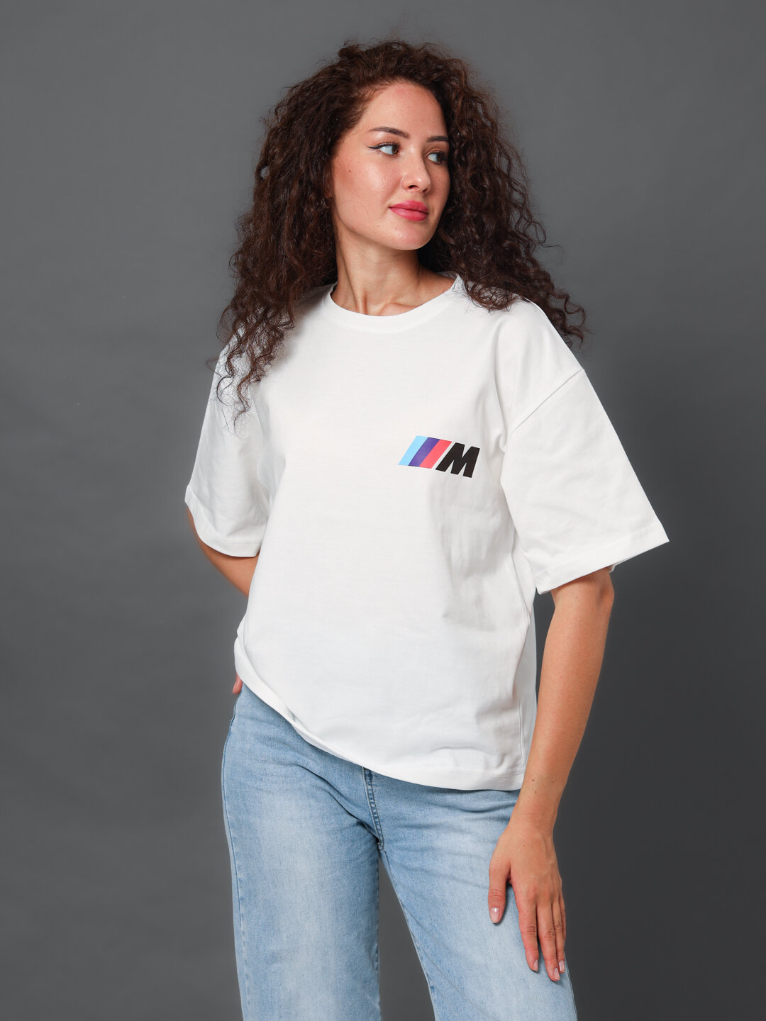 Футболка футболка, 1 шт., размер 50, белый — фото 1