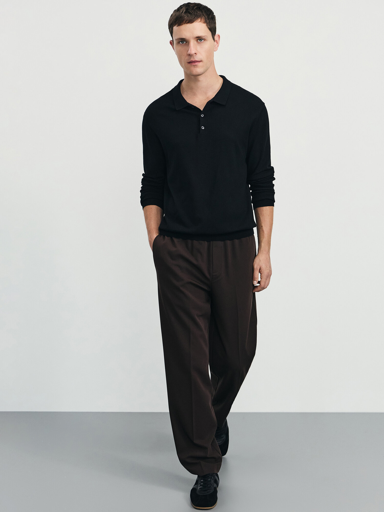 Брюки Zarina Man, размер XL (RU 52), темно-коричневый